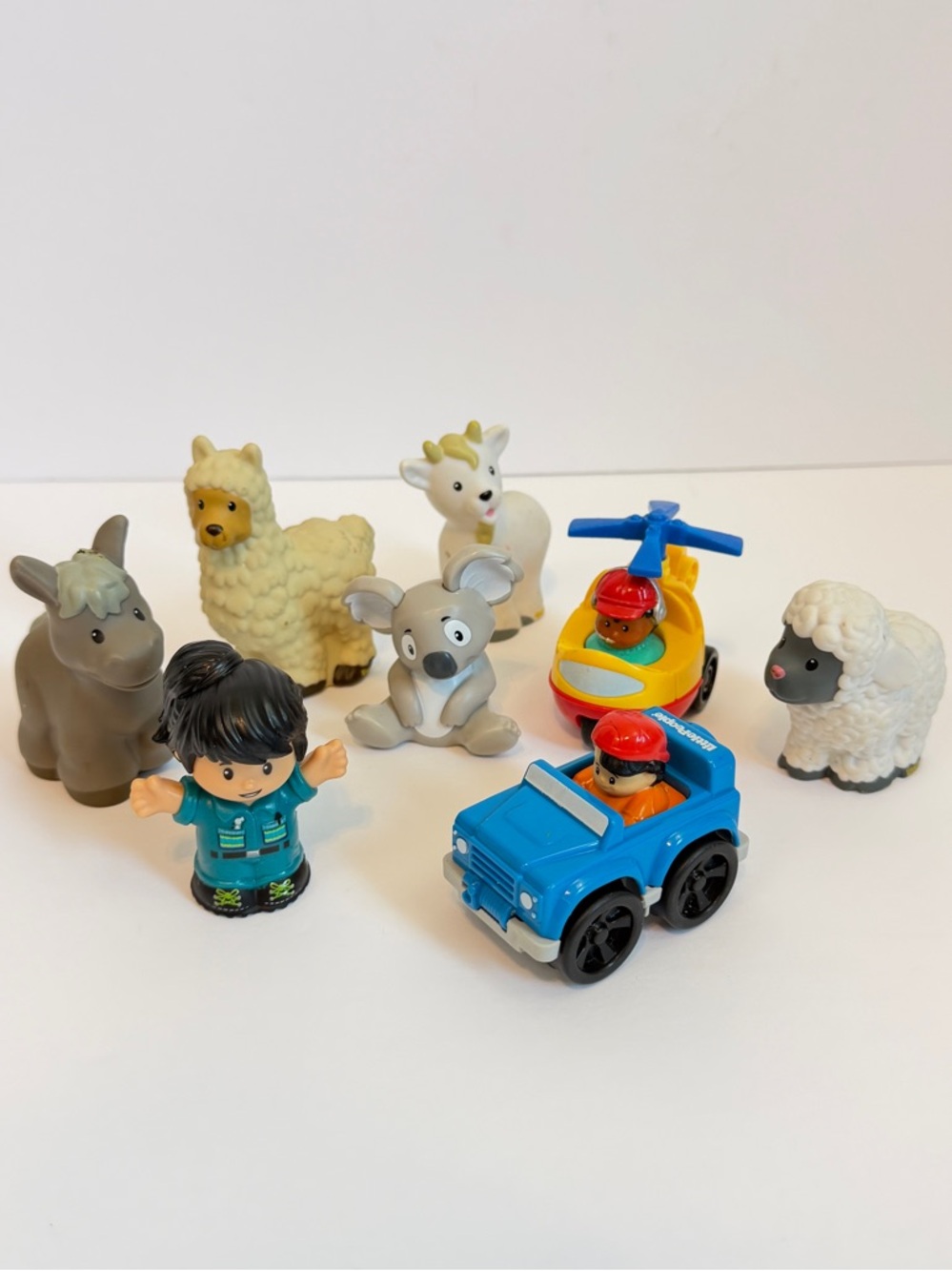 Little People Kids Animal & Vehicle Toys Set
